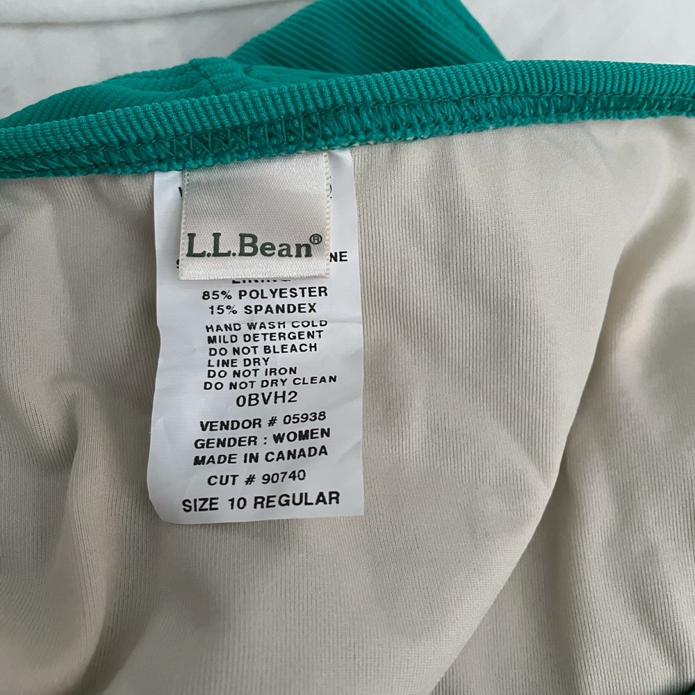 LLBean Turquoise Tankini Top and Bikini Bottoms - Picture 7 of 7